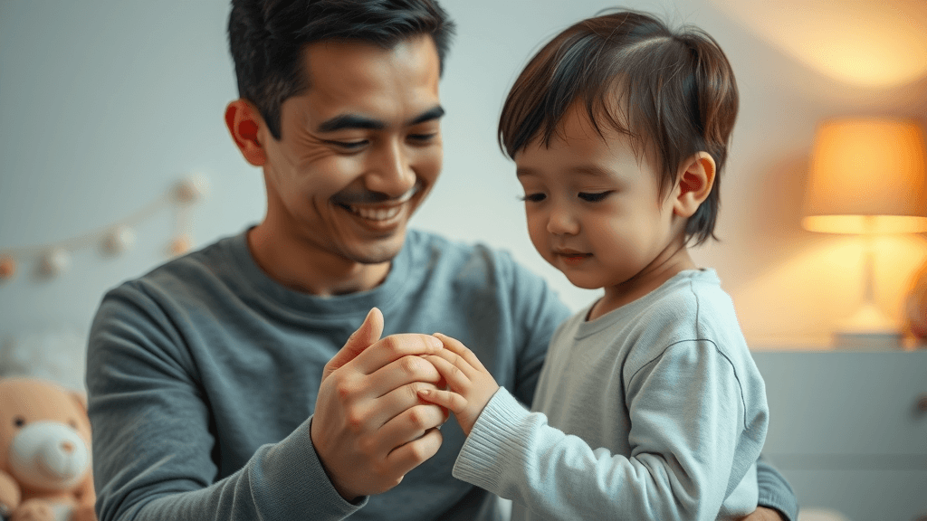 good parent supporting child, divorce and children, emotional stability