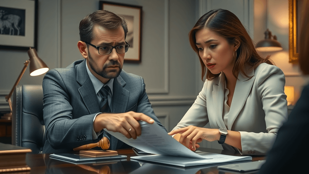 Concerned individual consults attorney about divorce mediation and domestic violence